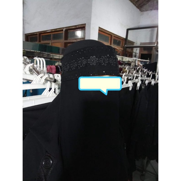 Niqob bandana Poni bunga anak dan dewasa