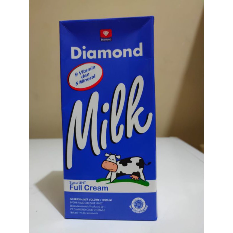 

Susu Diamond Full Cream Susu UHT (1 Liter)