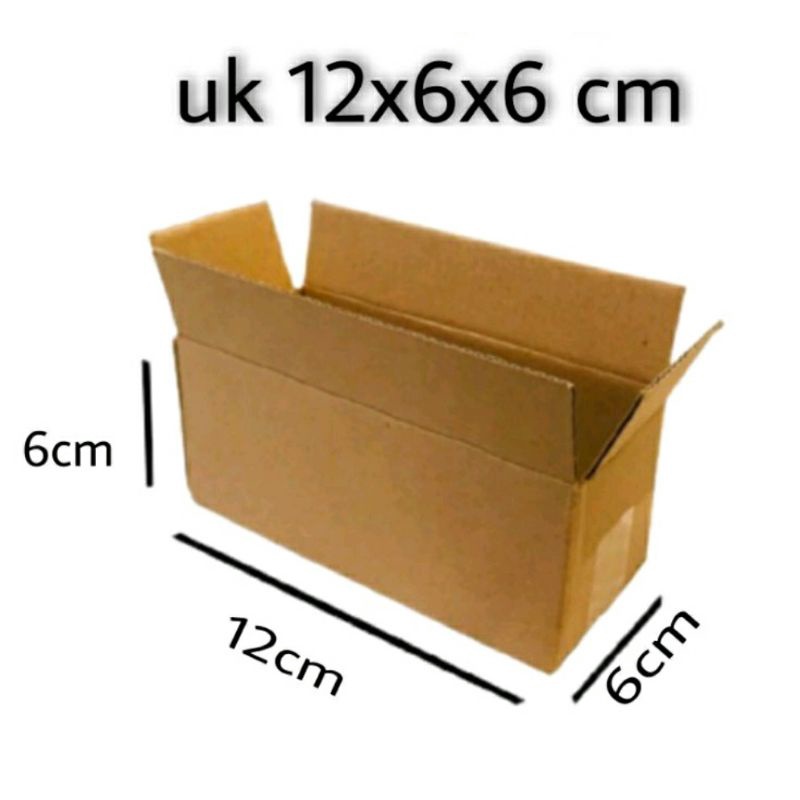 TERMURAH kardus packing cokelat polos berbagai ukuran-Uk 12x6x6cm