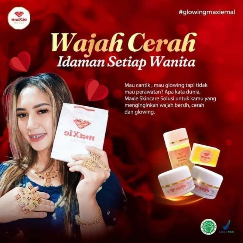 MAXIE SKINCARE 3 PAKET ORIGINAL BPOM