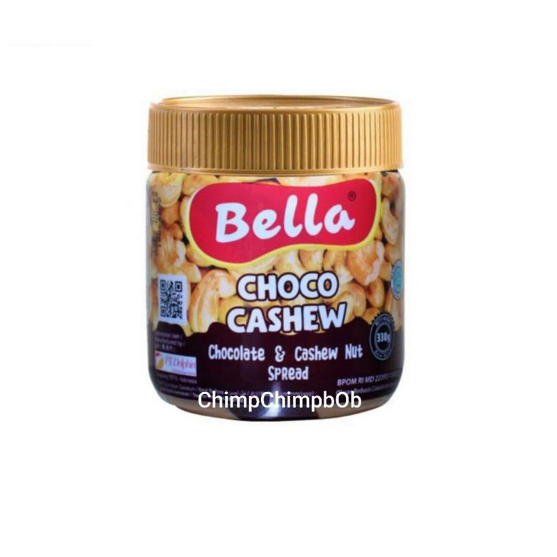 

BELLA CHOCO CASHEW NUT / BELLA SELAI COKLAT MENTE 330 GR / JAR
