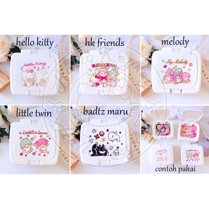 

box kotak serbaguna plastik hello kitty melody little twin badtz maru