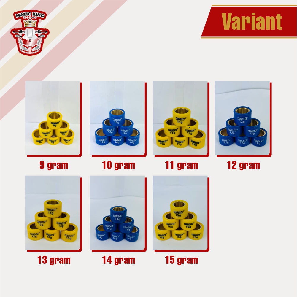 Roller vario 150 125 ESP PCX ADV Beat Genio 2020 Scoopy 2021 Racing Yamagata jual satuan(1 pc)