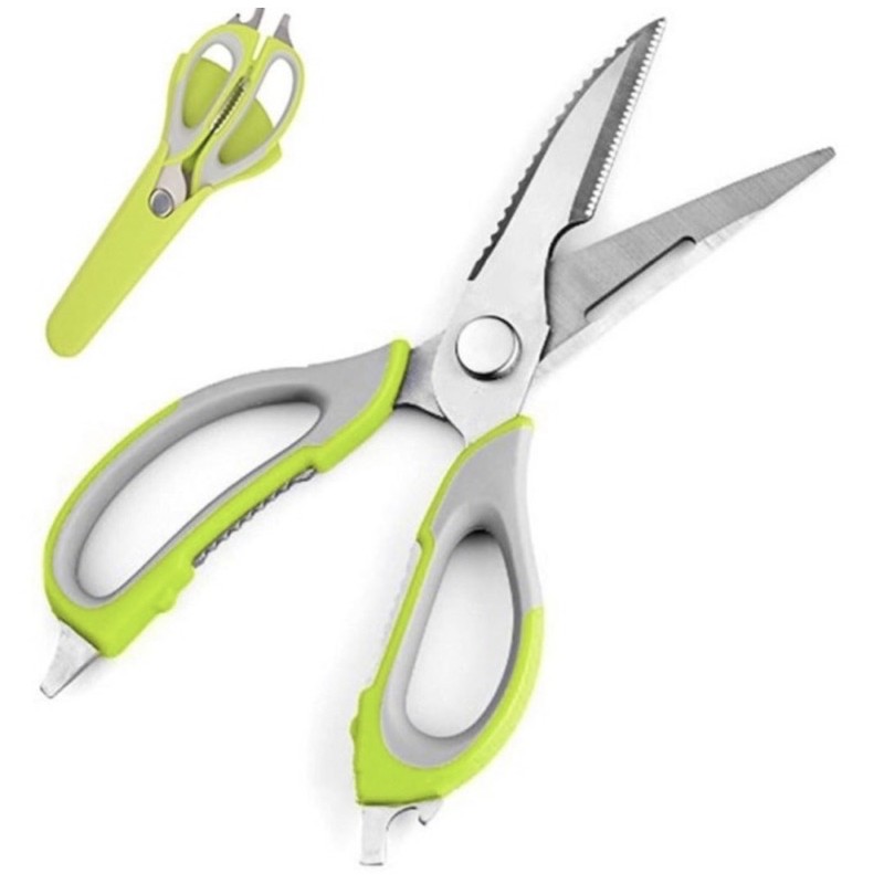 Gunting Dapur Multi 8in1 - Kitchen Scissors 8in1 - Gunting Dapur Stainless —