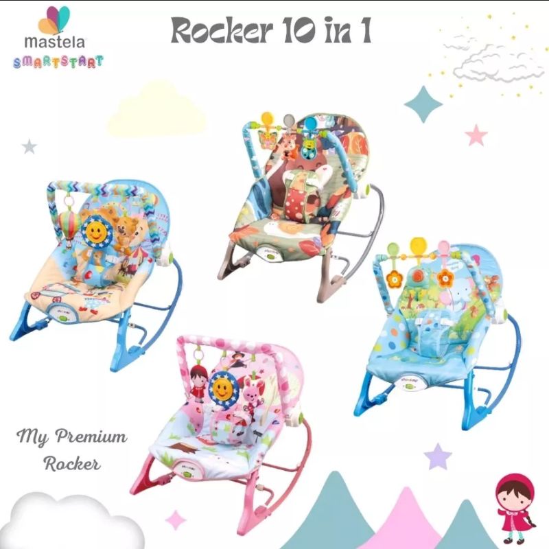 Mastella SmartStar Rocker 10 in 1 Bouncer Bayi Kursi Goyang Manual