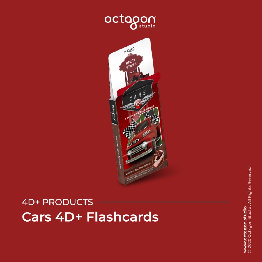 Kartu Cars 4D+ / Flash Card / Mainan Edukasi Anak (Octagon Studio)