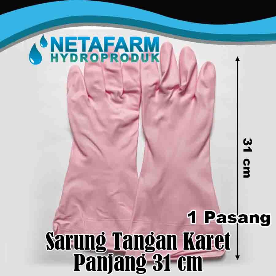 Sarung Tangan Karet Serbaguna Anti Air Panjang 31cm SD1104 1 pasang