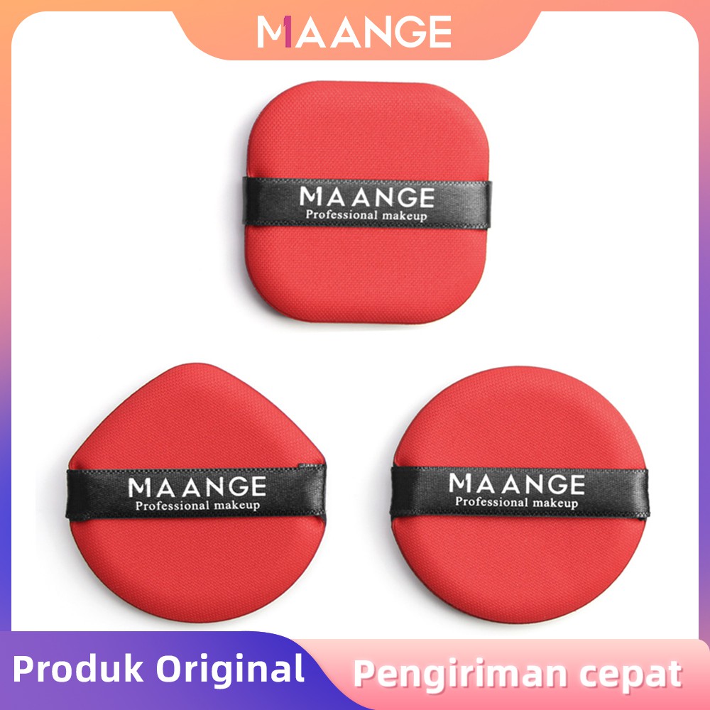 MAANGE 3Pcs Sponge Puff Untuk Make Up Spon Make Up Lembut Untuk Alas Bedak 5759