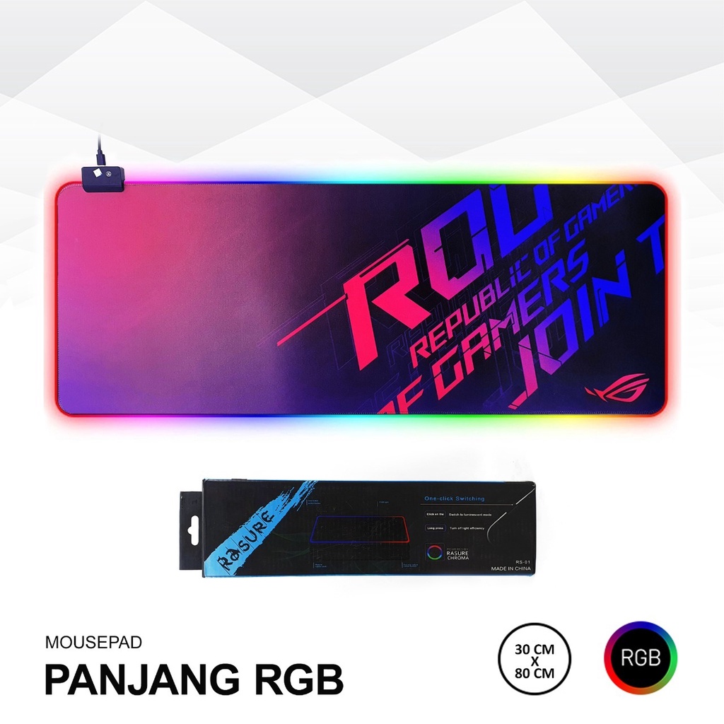 MOUSEPAD ROG PANJANG 30cmX80cm RGB