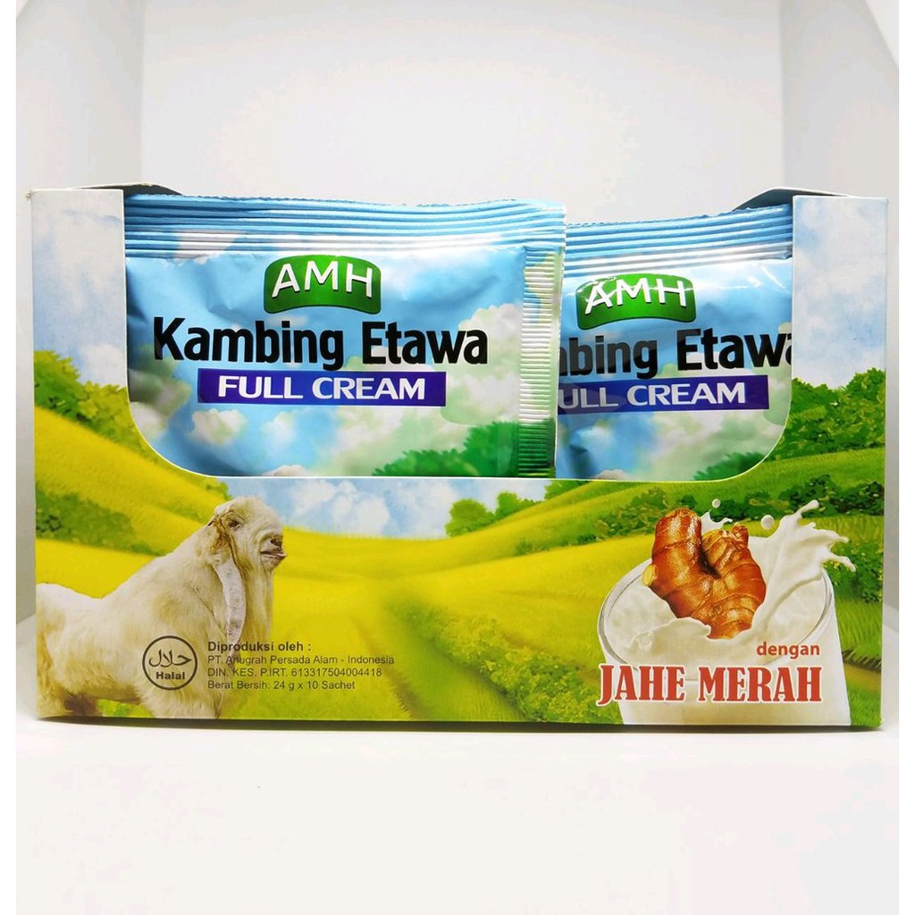 Susu Kambing AMH Plus Jahe Merah Isi 10 saset