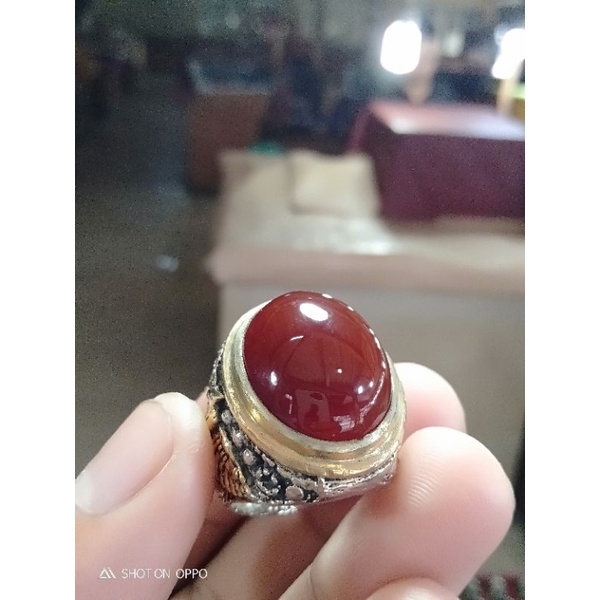 batu cincin akik yaman madu