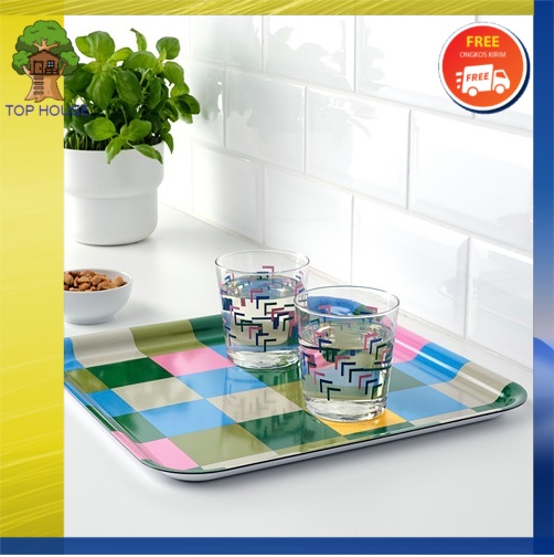 

Ikea JÄMNGODNampan Baki Nampan Melamin, warna warni
