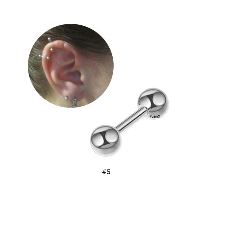 1pc Anting Tindik Hidung / Bibir / Telinga Bahan Stainless Steel Hypoallergenic Untuk Pria / Wanita