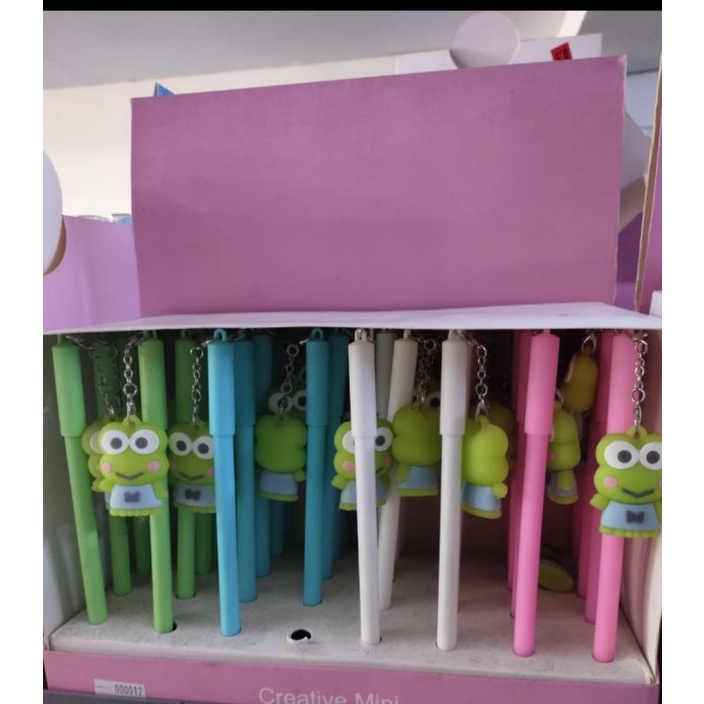 

Pulpen gel keroppi / gel pen import fancy gantungan kodok keroppi murah grosir