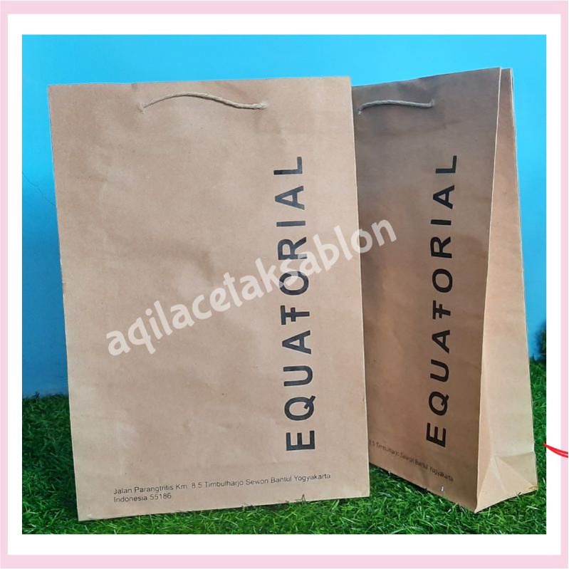 Jual Paperbag Kraft Coklat Shopee Indonesia