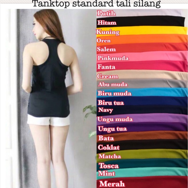 Tanktop standard tali silang