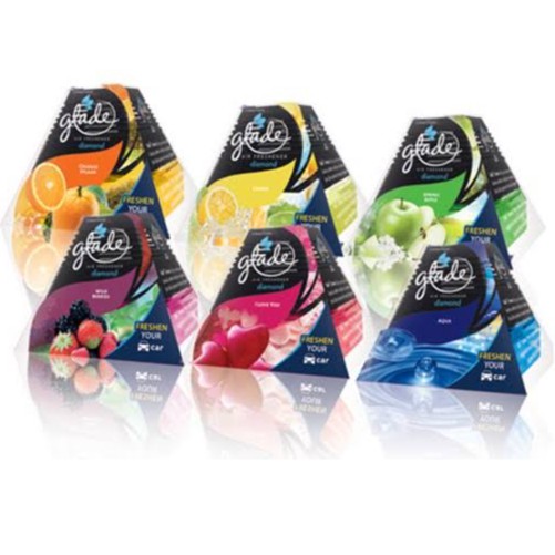 GLADE DIAMOND AIR FRESHENER 80ml - PARFUM MOBIL Aqua Berries Lemon Apple