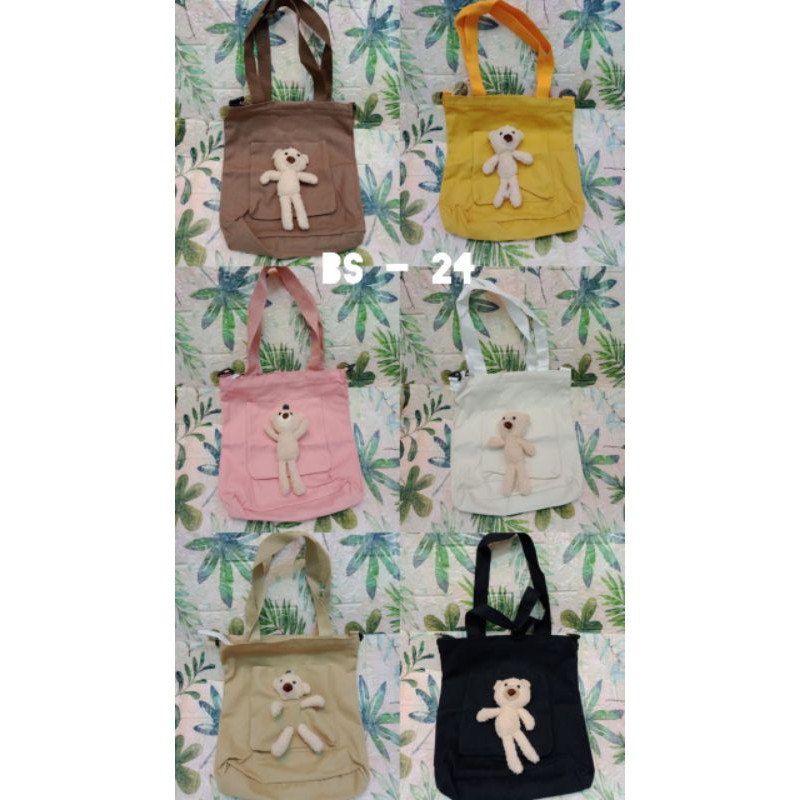 TAS SLEMPANG WANITA WARNA MOTIF BONEKA / TAS SLEMPANG PEREMPUAN / BS-24