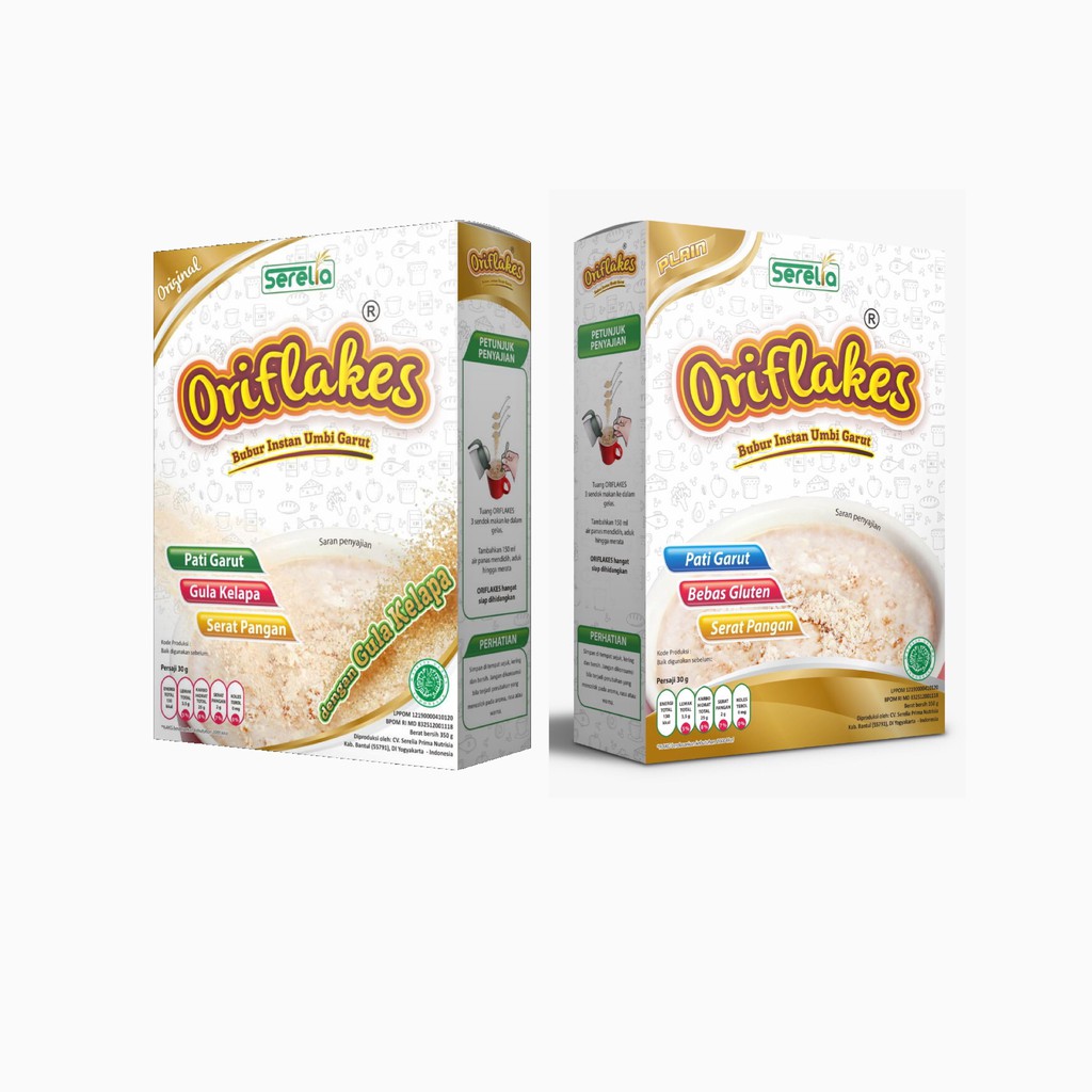 

Oriflakes Original 350 gram Asam Lambung gerd kembung maag - Sereal Umbi Garut Original Bisa COD