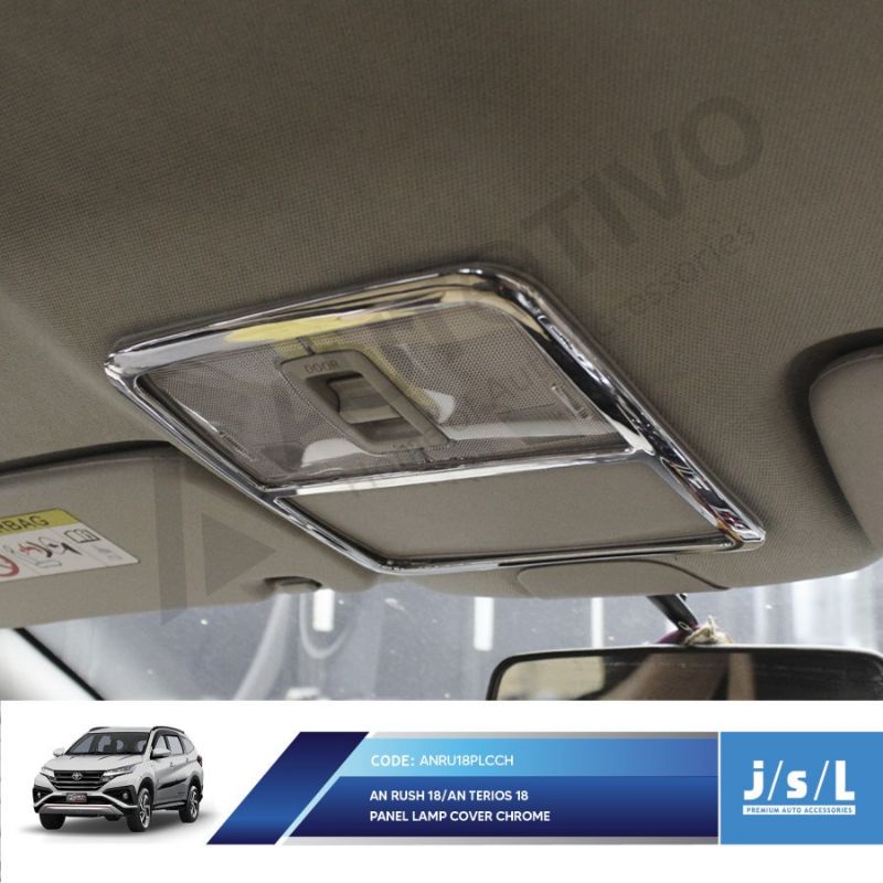 panel lampu plafon All new Rush Terios 2018-2022 Chrome &amp; Black Chrome jsl