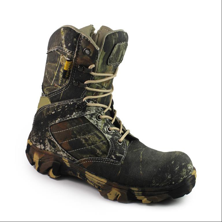SEPATU BOOTS TINNGI UJUNG BESI SEPATU PDL CAMO LORENG 8 INCH