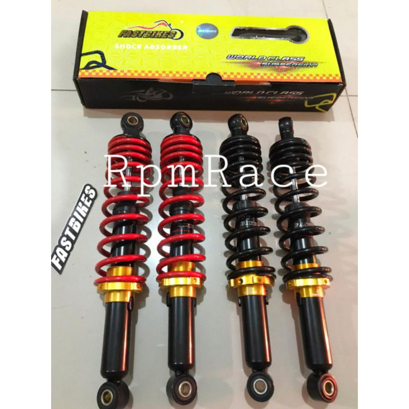 Shok Shockbreaker Belakang Fastbikes Stelan Per Ukuran 280 320 mm 1 set jupiter z wave vega zr