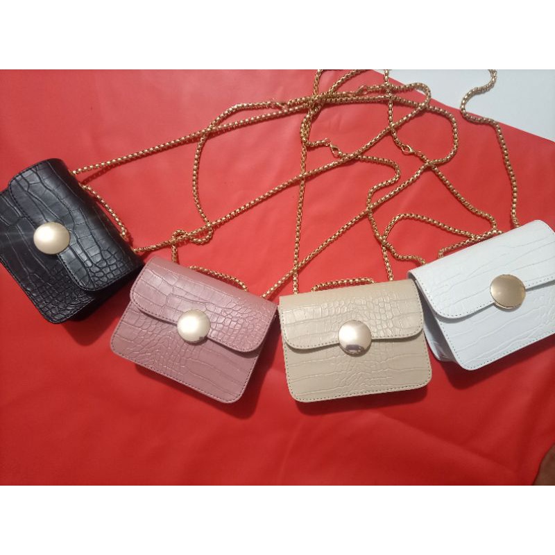 tas slempang croco tali ulir 001 ( free dusbag )