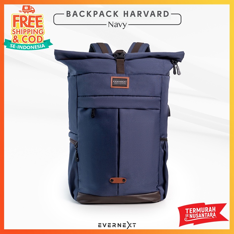 Tas Ransel Laptop IAC Absolute Harvard Backpack Up To 15 Inch - Tas Pria Tas Wanita Daypack - Sekolah Kuliah Kerja Ransel Punggung Kapasitas Besar