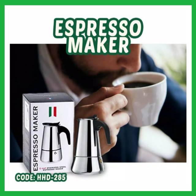 Mesin Kopi Stainless Espresso Coffee Maker Mesin kopi Esspreso Maker
