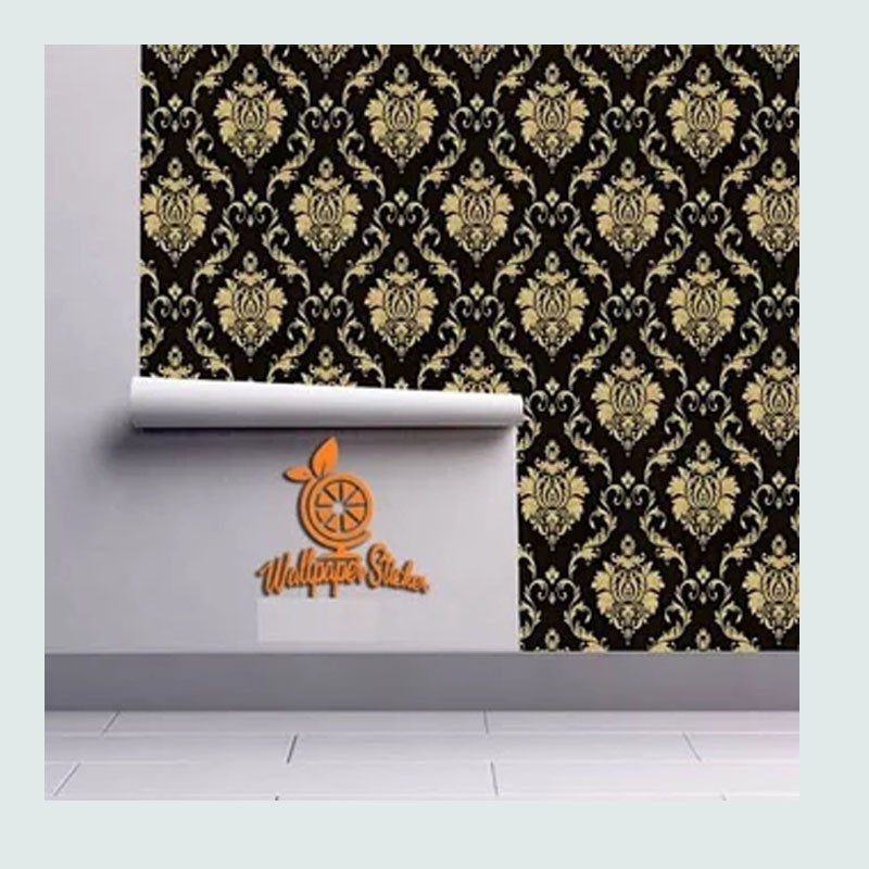 (PROMO) Gudang 10 Meter Wallpaper Dinding Motif Batik Elegan / Walpaper Stiker Dinding Bahan PVC Premium (SUDAH ADA LEM)