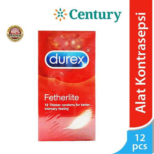 Durex Kondom Fetherlite 12pcs / Alat Kontrasepsi / KB / Sexualitas Pria / Rubbers / Condom