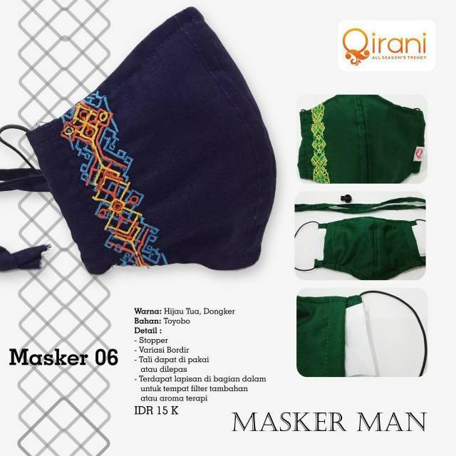 MASKER KAOS POLOS  II  QIRANI