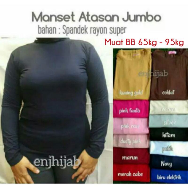 MANSET ATASAN JUMBO| MANSET DALEMAN BAJU SPANDEK RAYON PREMIUM 4L ,5L&amp; 6L