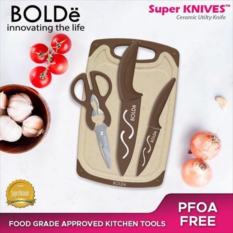 BOLDe Super Utensile Cutting  Board Set 3+1 [100% ORI]