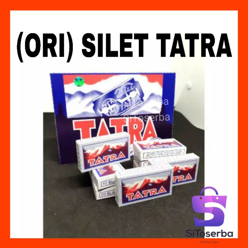 (DIJAMIN ORI) 10 PCS SILET TATRA PER PACK ISI 10 PCS - SILET CUKUR U/ ISI ULANG - SILET TAJAM MURAH