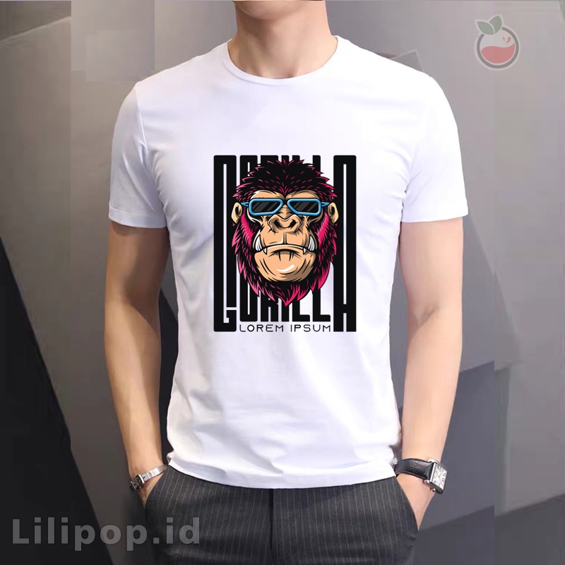 Lilipop Kaos Pria Surf Summer Time Baju Distro Basic Tshirt Kasual