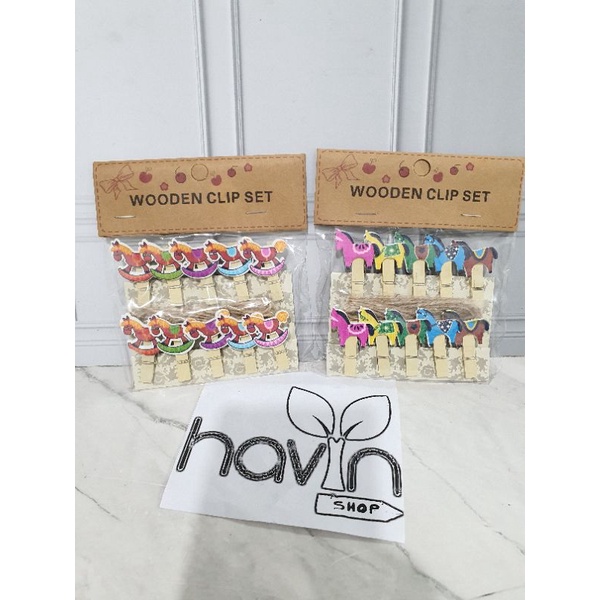 JEPITAN KAYU FOTO/WOODEN CLIP/PHOTO KLIP-Kuda