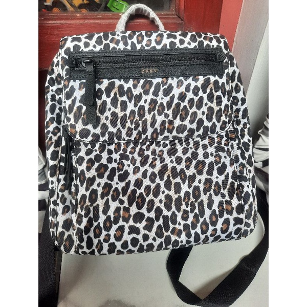 DKNY Carla Leopard bacpack / tas ransel DKNY