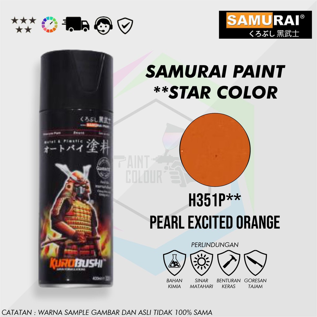 Samurai Paint H351P** Pearl Exd Orange Cat Semprot