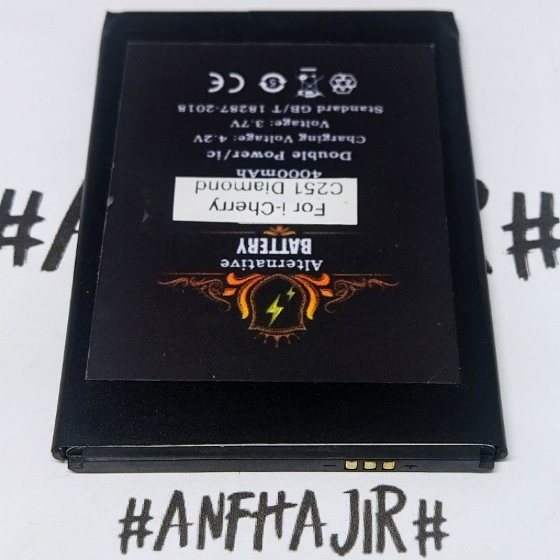 BATRE BATREI PERSAMAAN FOR I-CHERRY C251 C 251 DIAMOND BATRAI BATERAI ICHERRY C251 ALTERNATIF MODIF