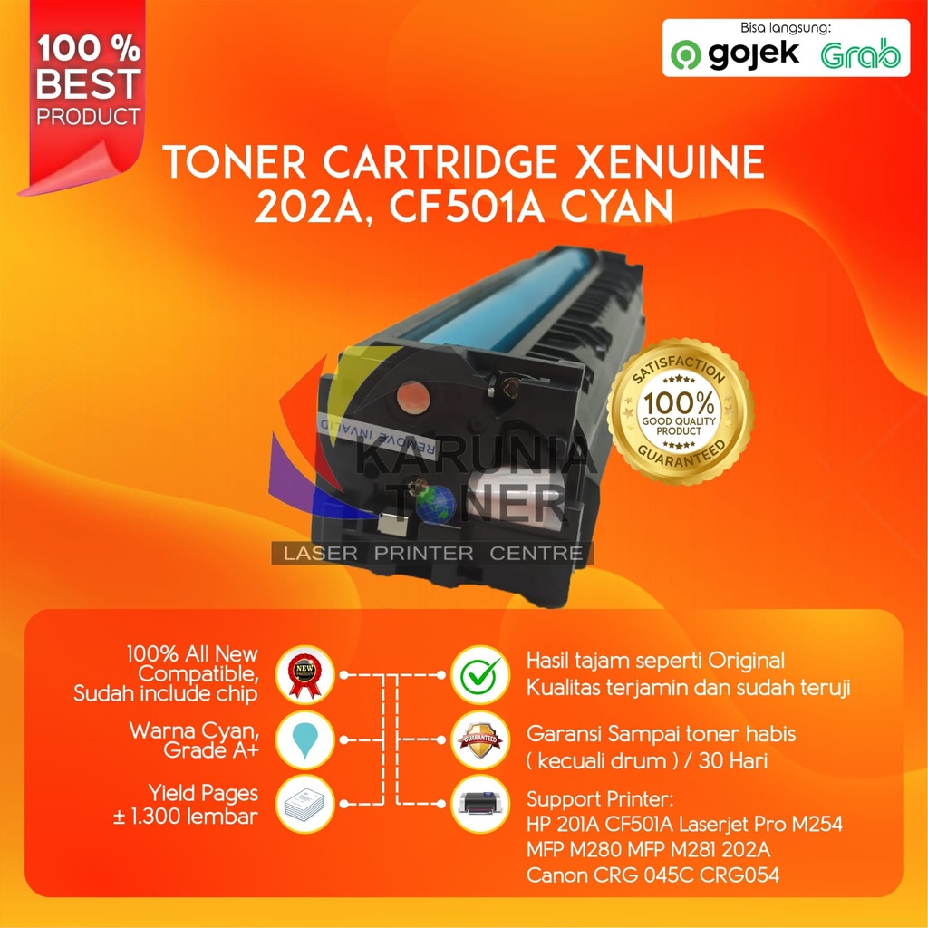 Toner Cartridge Xenuine Compatible CF500A CF501A CF502A CF503A 202A M254 M280 M281