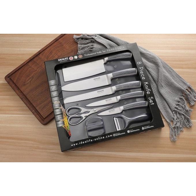 

IDEALIFE - PROFESSIONAL KNIFE SET - PERLENGKAPAN PISAU DAPUR IL-163S SDVD6545DV