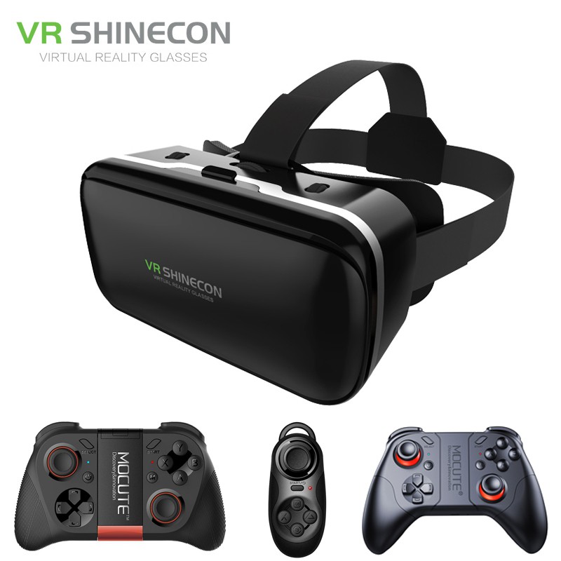 VR game Shinecon 6.0 VR Virtual Reality 3D Glasses Headset Helmet for 4 6 inch Smartphone VR