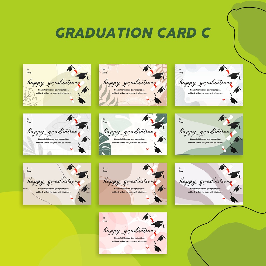 (GRADUATION CARD) UCAPAN WISUDA/ SELAMAT WISUDA/ GRADUATION GIFT/ KARTU UCAPAN WISUDA GC-C