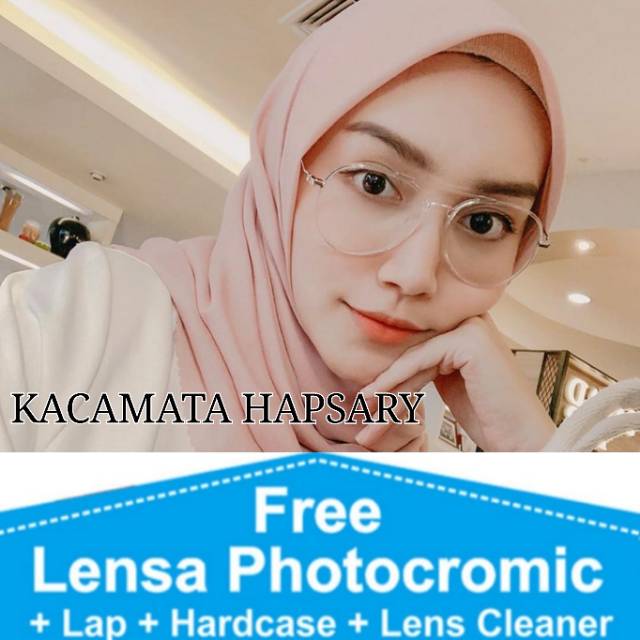 FRAME KACAMATA AVIATOR AROUND| PAKET FRAME + LENSA PHOTOCROMIC | KACAMATA MINUS | ANTI RADIASI