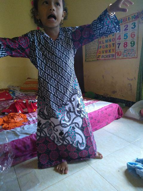 Batik Couple Keluarga Sania Ruffle Ori Ndoro Jowi Dnt Morena