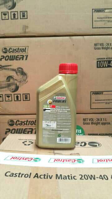 OLI MESIN MOTOR CASTROL POWER 1 / POWER1 10W-40 800 ML