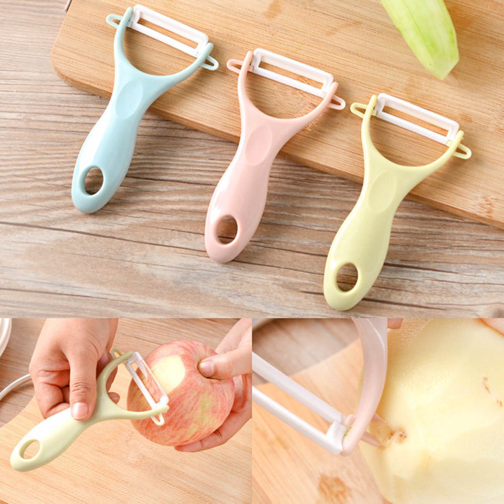 HOVELSHOP Alat Pengupas Kulit Buah dan Sayur Portable Peeler Serutan Buah