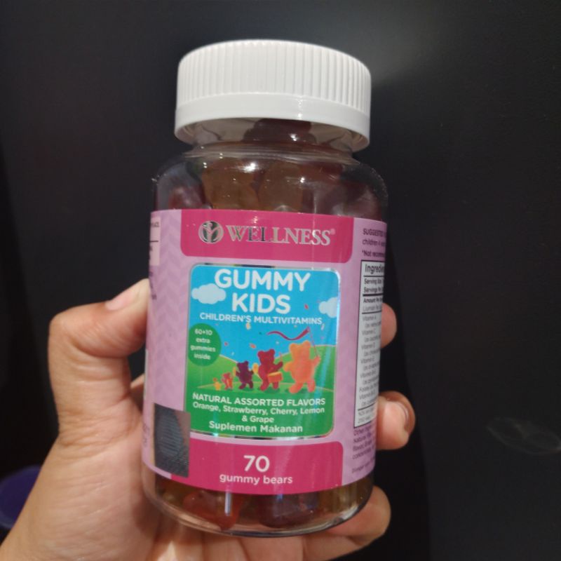 wellness gummy kids isi 70 multivitamin anak gummy lengkap