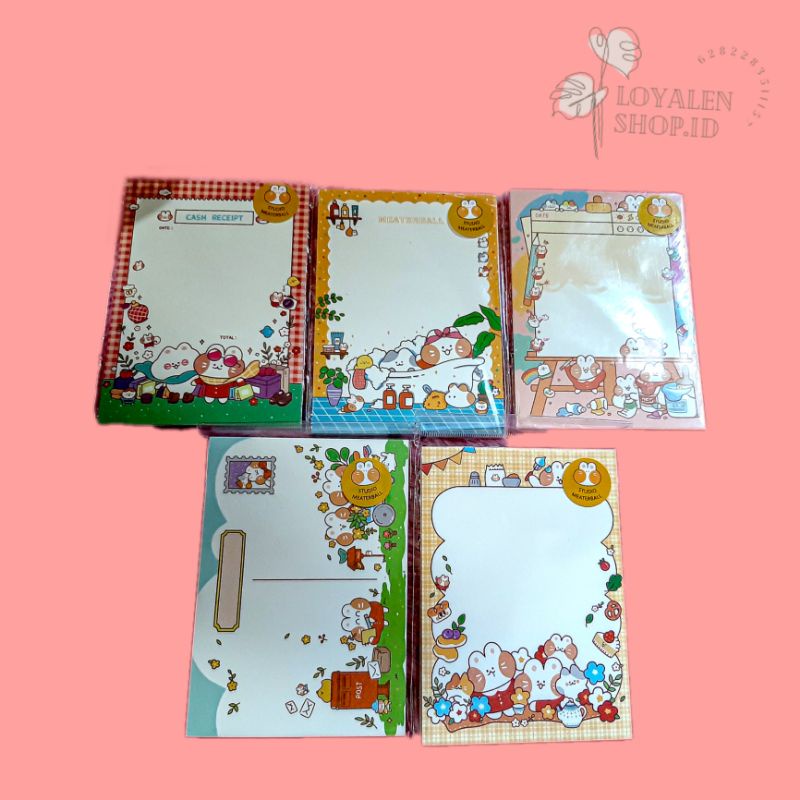 

Memo pad study planer ukuran besar cute, Catatan ala Korea